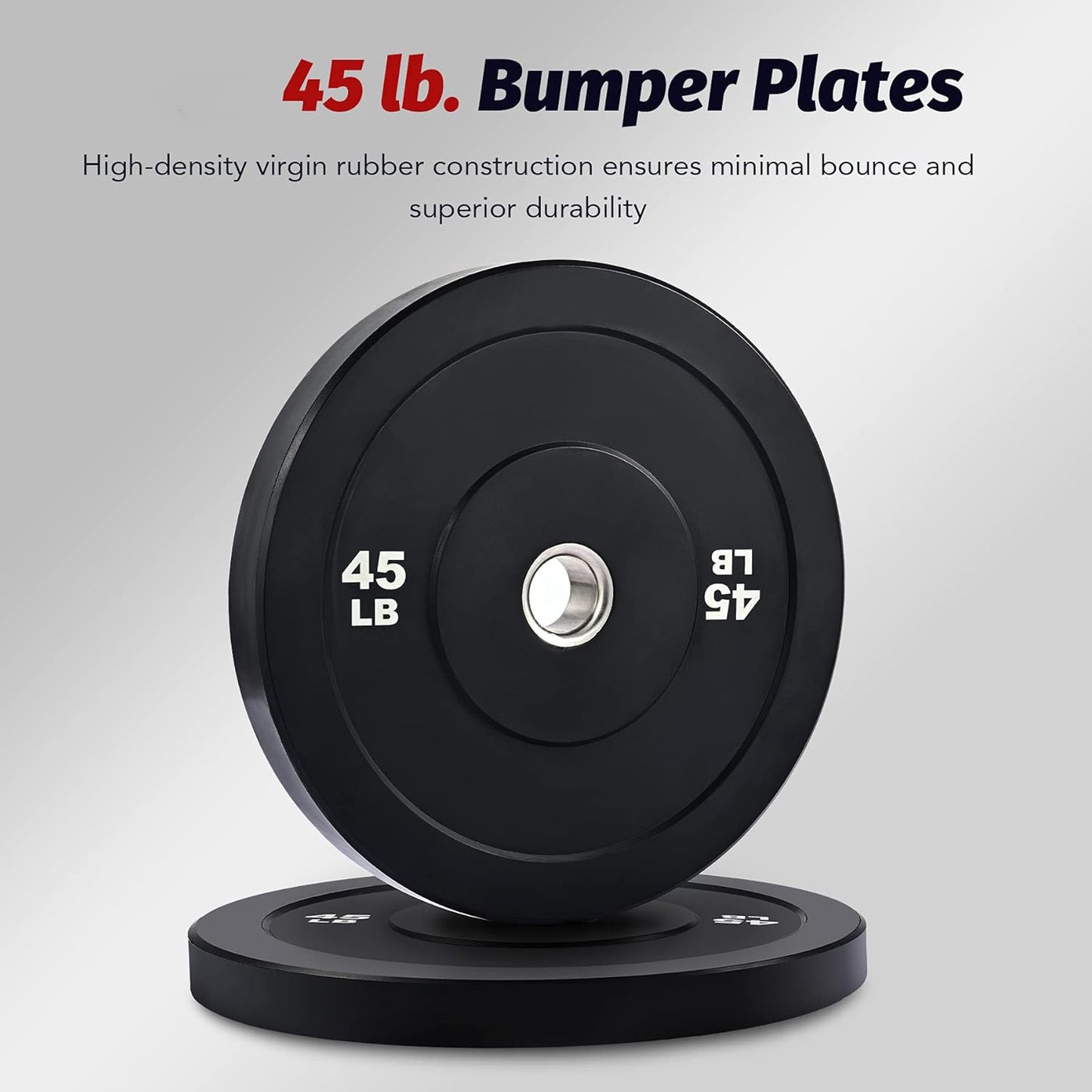 45LB Rubber Bumper Plates