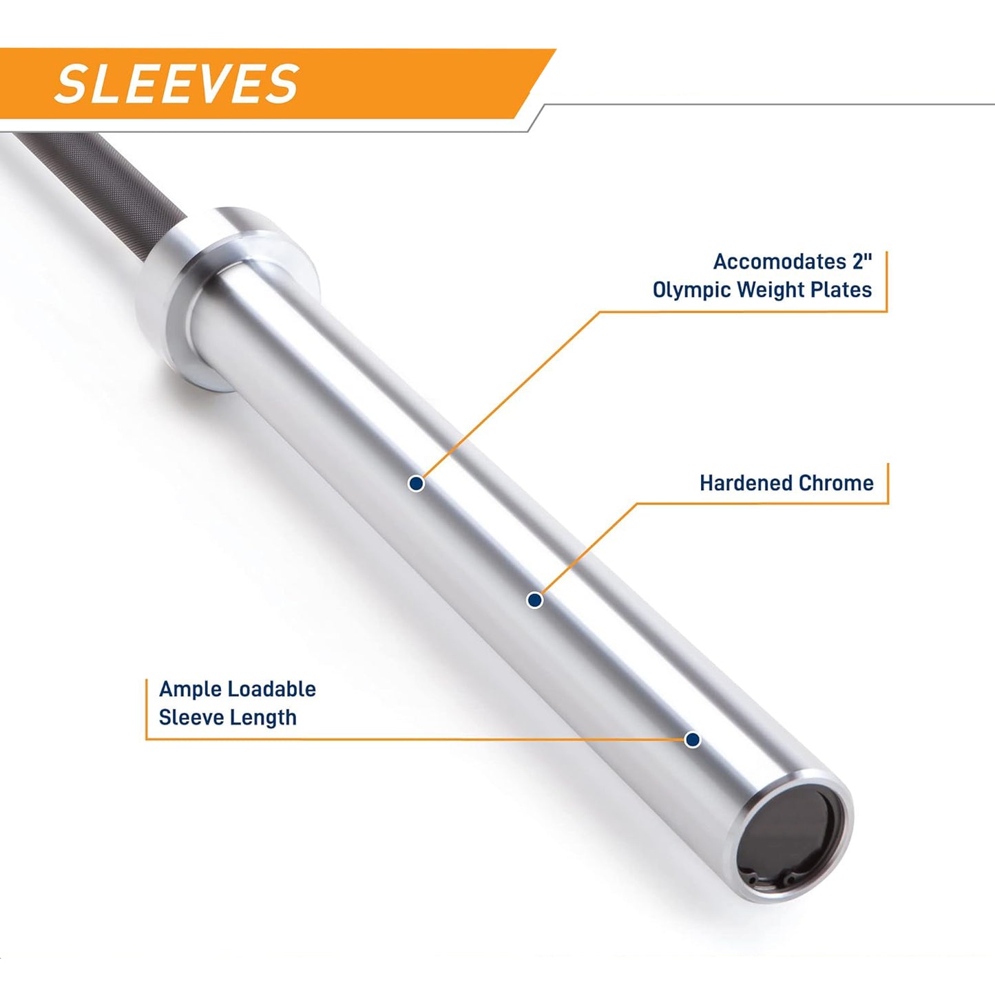 Premium Olympic Barbell – Built for Power, Precision and Performance - 1000lbs Weight Capacity
