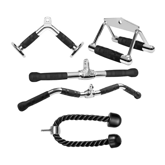 Power Rack Cable Attachments – 5-Piece Premium Combo Set
