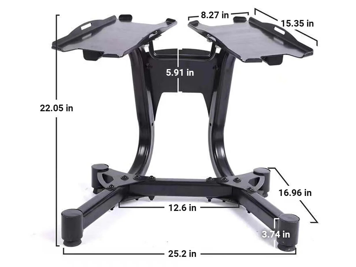 Support d'haltères – Convient aux haltères de 52,5 lb/90 lb