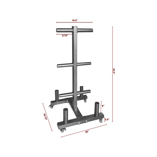 The Ultimate All-in-One Weight & Barbell Storage Rack
