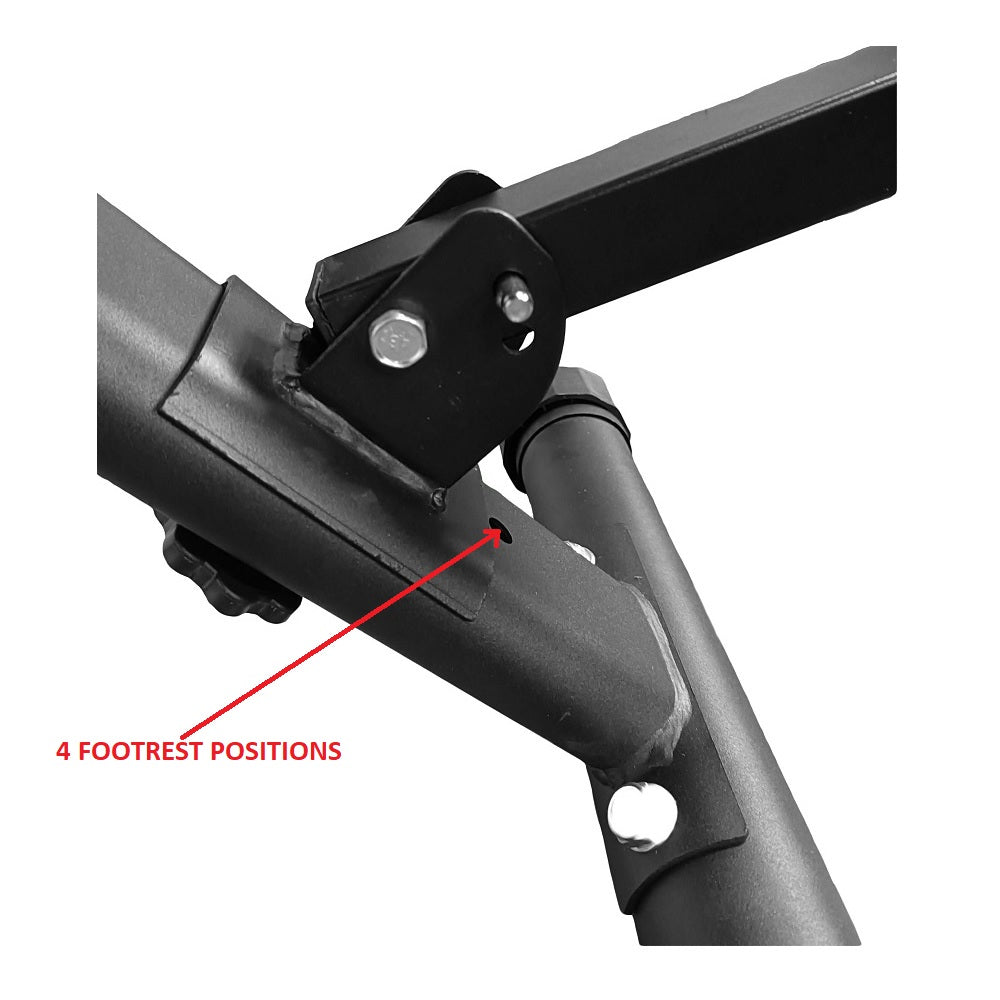 Banc de musculation réglable - Tout noir
