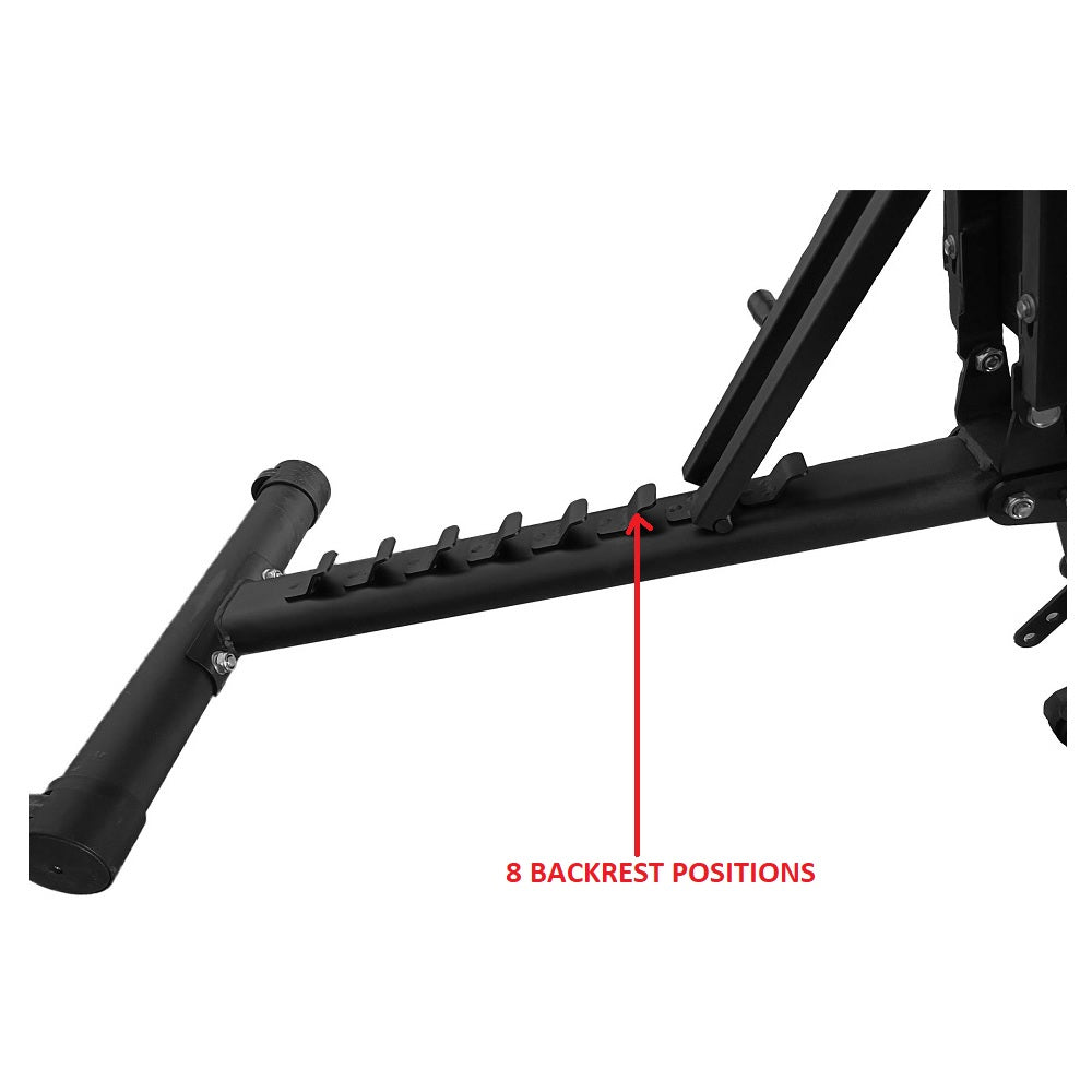 Banc de musculation réglable - Tout noir
