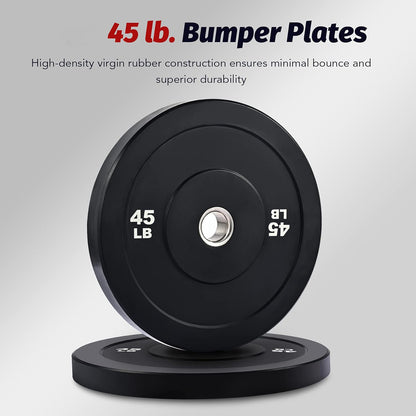 45LB Rubber Bumper Plates