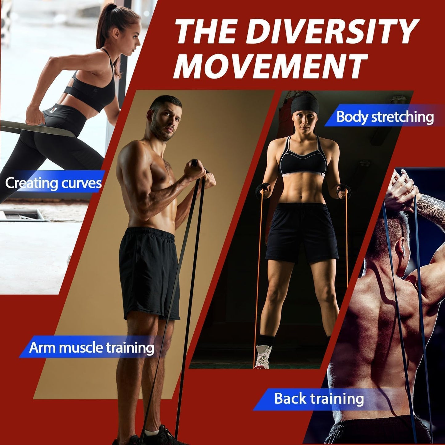 Premium 100% Natural Latex Resistance or Pull-Up Bands