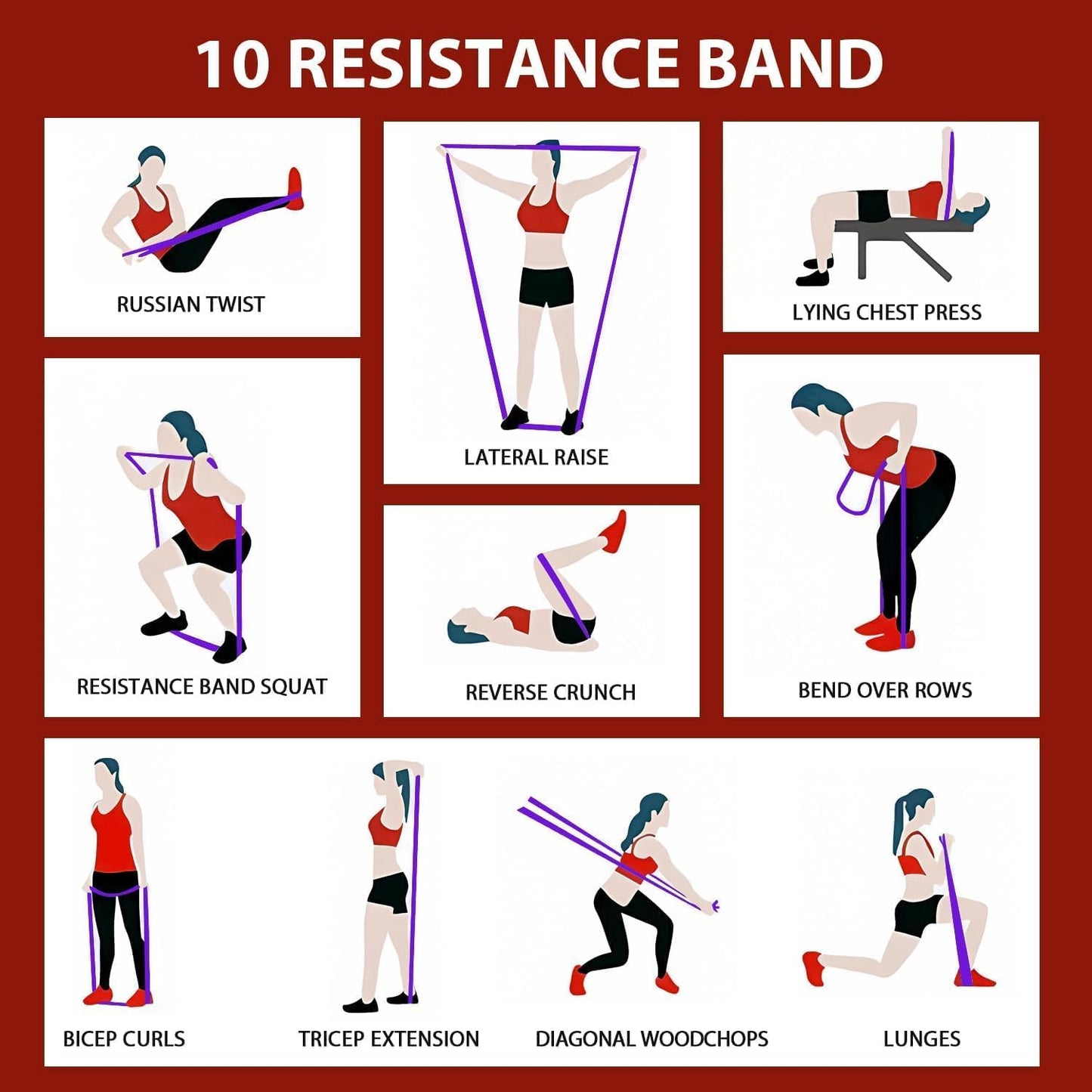 Premium 100% Natural Latex Resistance or Pull-Up Bands