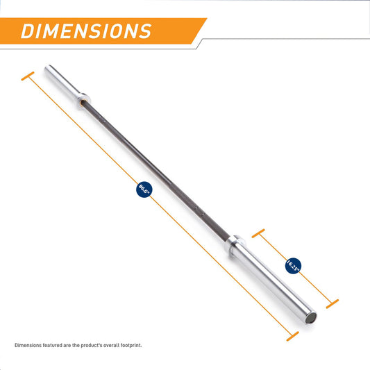 Premium Olympic Barbell – Built for Power, Precision and Performance - 1000lbs Weight Capacity