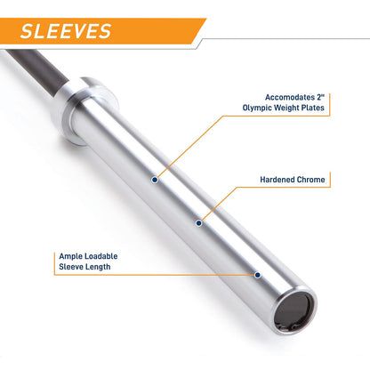 Premium Olympic Barbell – Built for Power, Precision and Performance - 1000lbs Weight Capacity