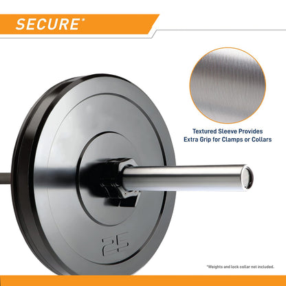 Premium Olympic Barbell – Built for Power, Precision and Performance - 1000lbs Weight Capacity