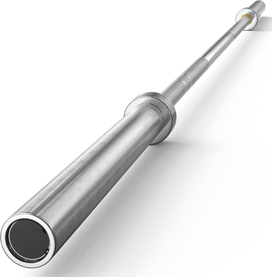 Premium 7ft Olympic 45LB Barbell - 1000lbs Weight Capacity - Chrome Shaft