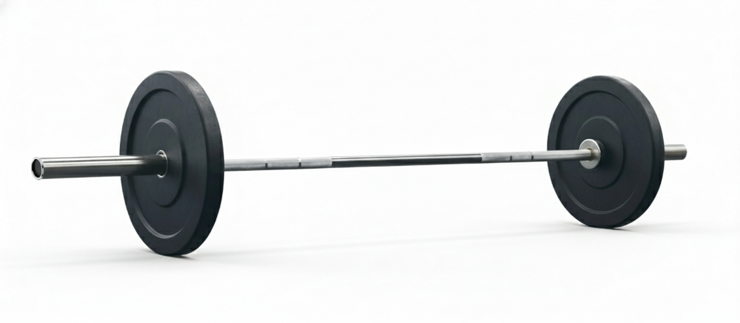 Premium 7ft Olympic 45LB Barbell - 1000lbs Weight Capacity - Chrome Shaft