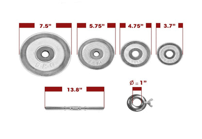 Adjustable Dumbbell Set - 39kg or 88lbs