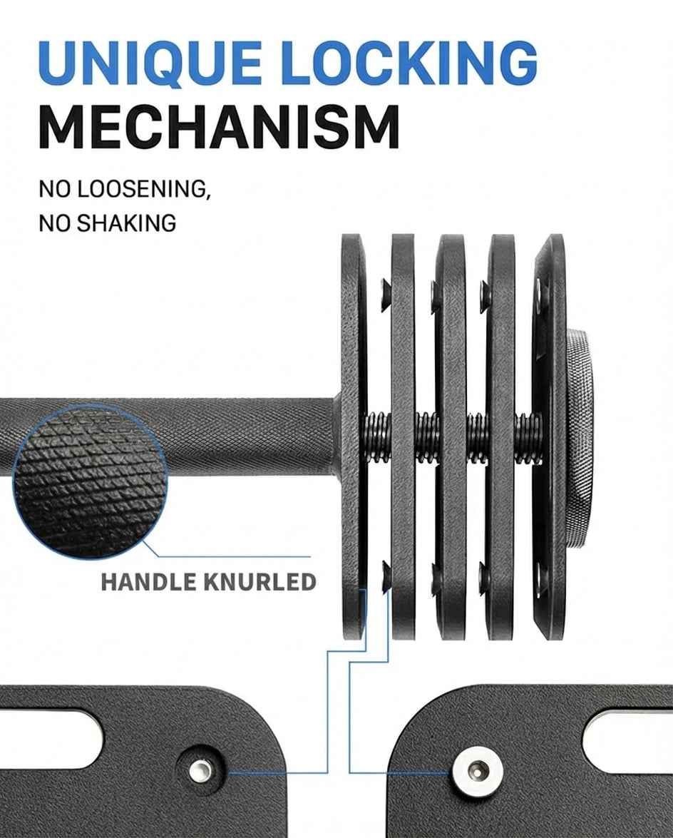 Adjustable Dumbbell - 10 to 100lbs