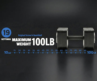 Adjustable Dumbbell - 10 to 100lbs