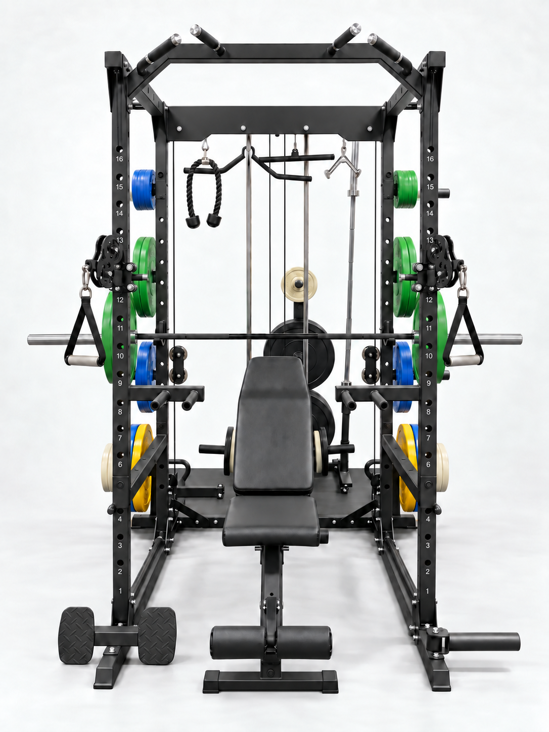 multi-functional power Rack in use