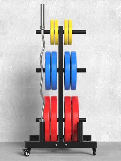 The Ultimate All-in-One Weight & Barbell Storage Rack