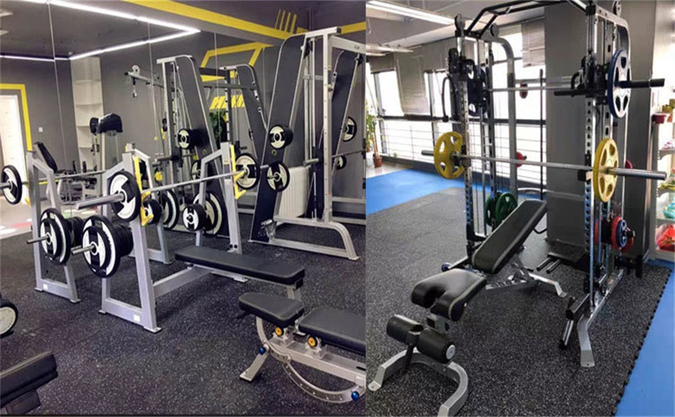 Interlocking Rubber Gym Mat - 19x19 inches, 15mm thick