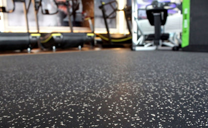 Interlocking Rubber Gym Mat - 19x19 inches, 15mm thick